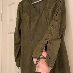 Gianni Bini Tie Sleeve Mini Dress